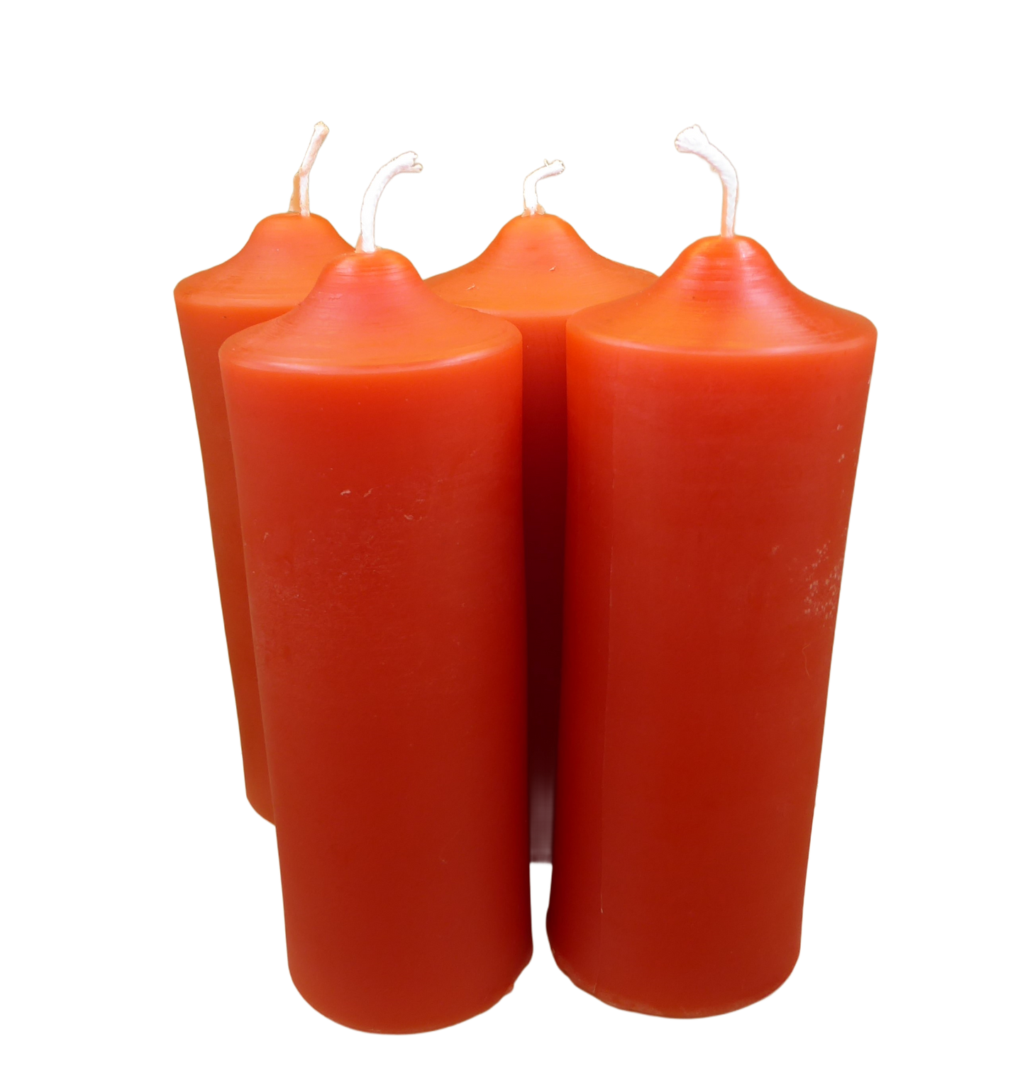 Bienenwachs-Stumpenkerze groß & rot - Imkerei Doll