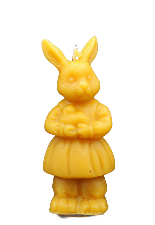 Bienenwachskerze "Hase" - Imkerei Doll