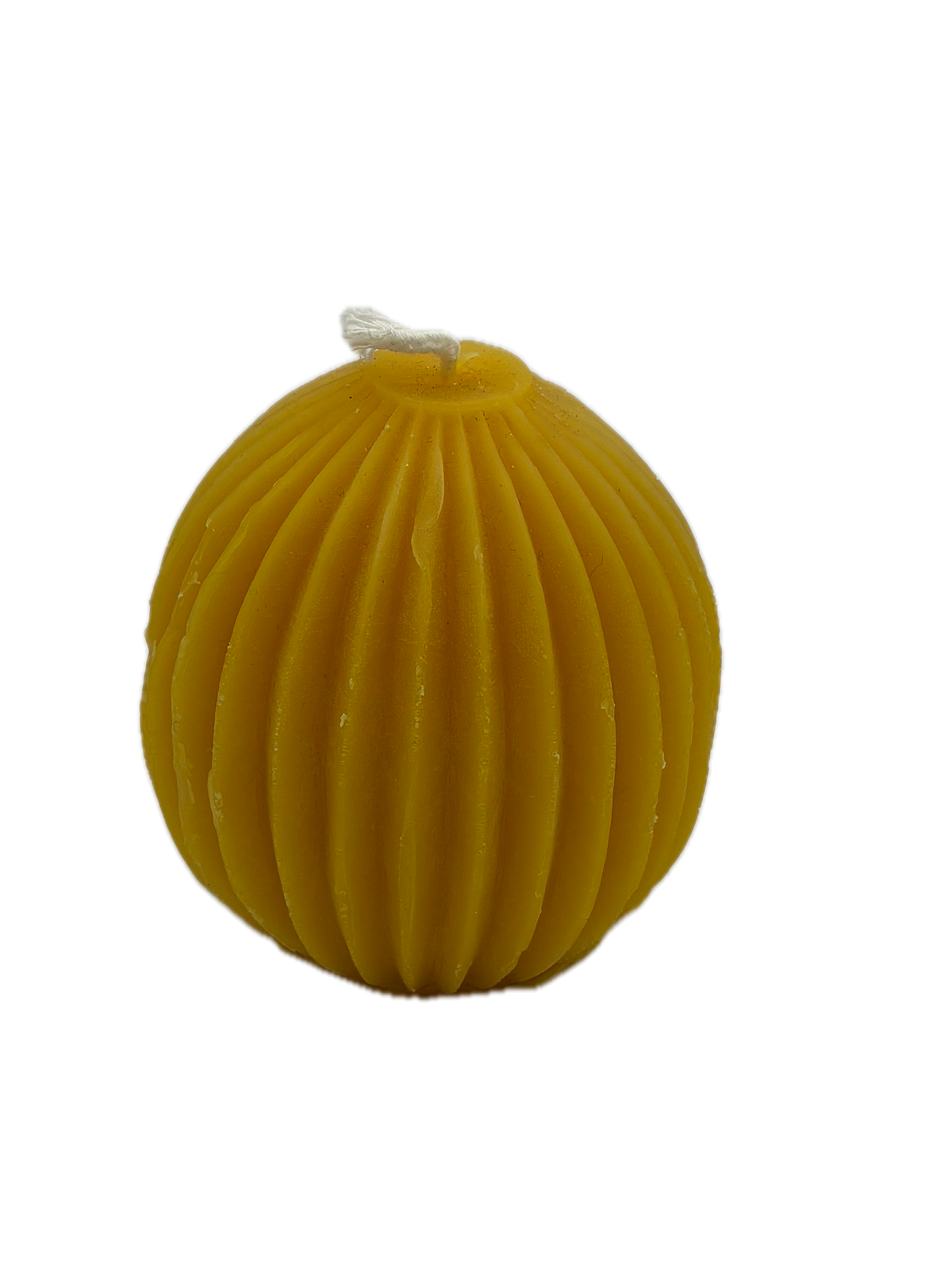Kugelkerze mit Rillen